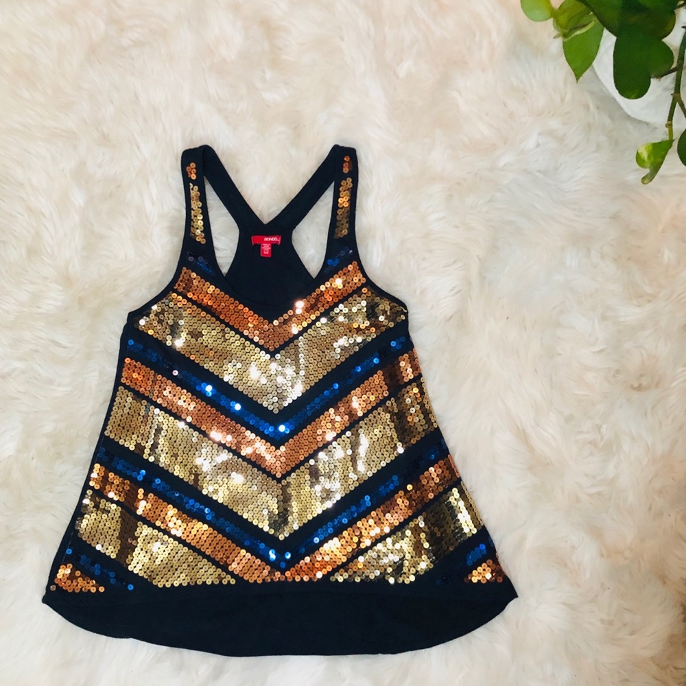 Sequin Racerback Tank Top